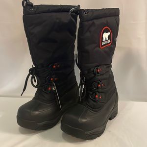 NWT!! Sorel Snowlion XT Boots Size 5 Black Insulated, New, Tall